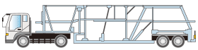 自動車運搬用セミトレーラ